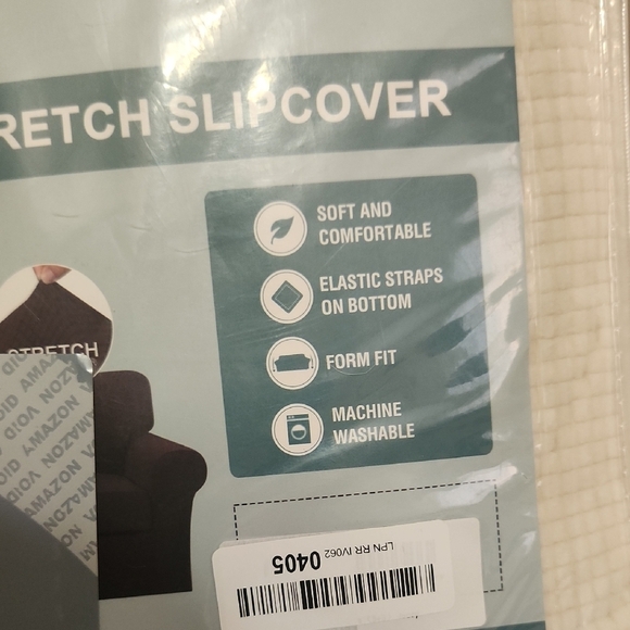 Cream Premium Stretch Slipcover - Picture 2 of 2